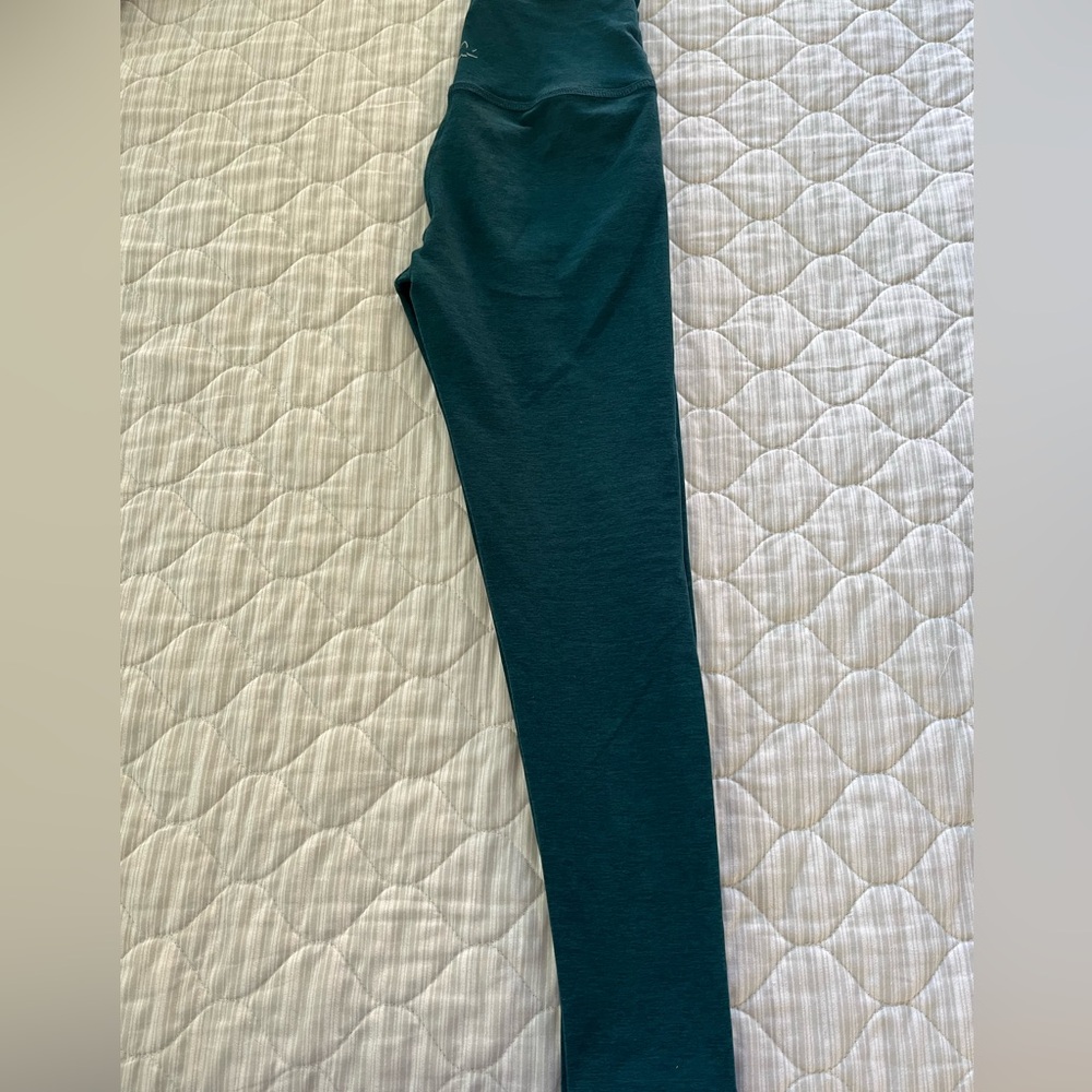 Beyond Yoga Petite Teal Green Tights